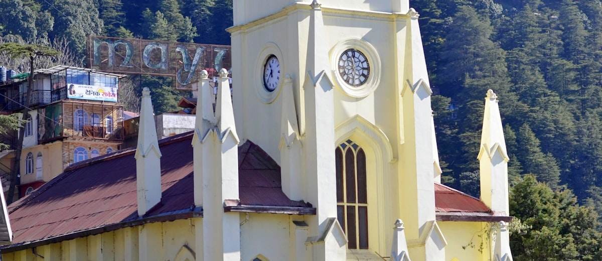 Christ Church on the Ridge in Shimla, Himachal Pradesh — one-way taxi drop with House of Taxi